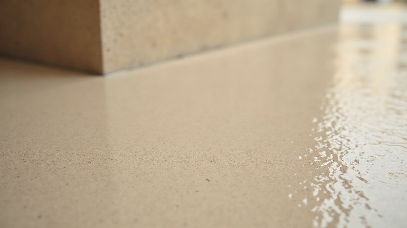 Pavillon avec jardin à Ludres avant application de béton ciré